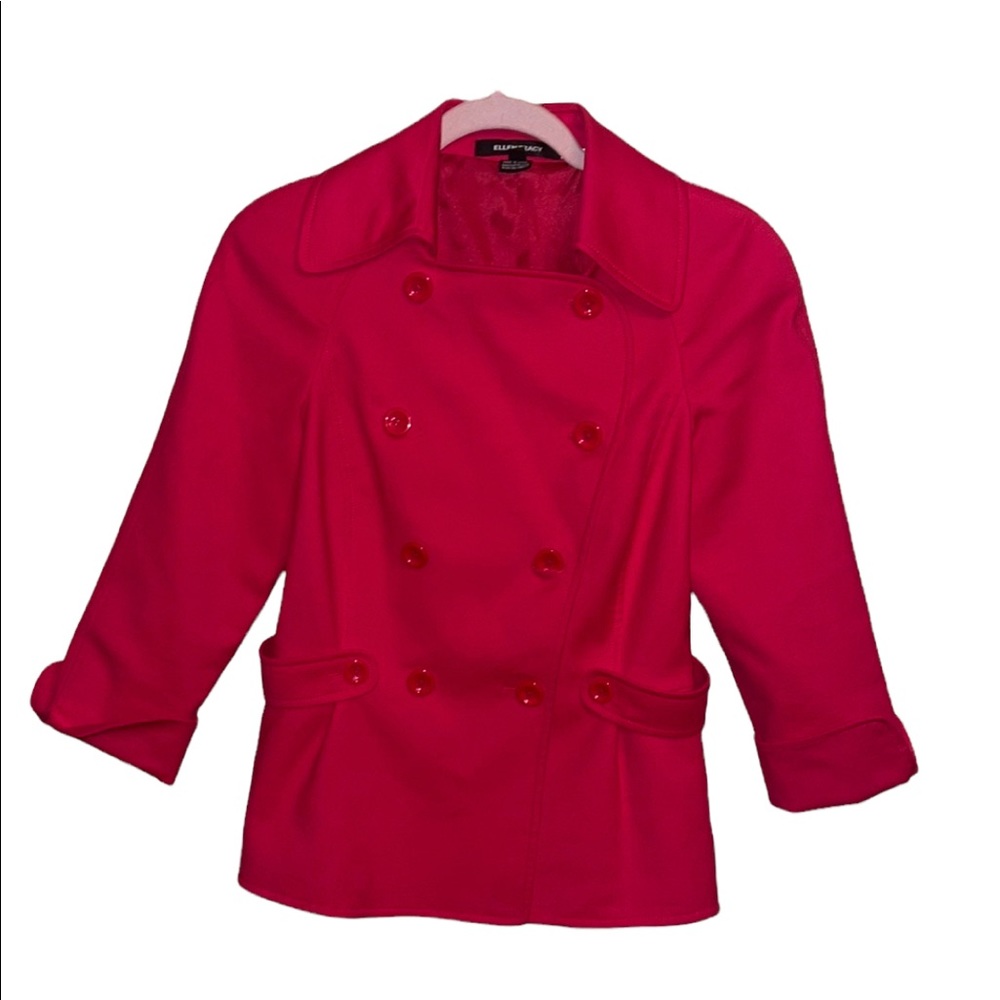 Ellen Tracy Pink Blazer Double Breasted